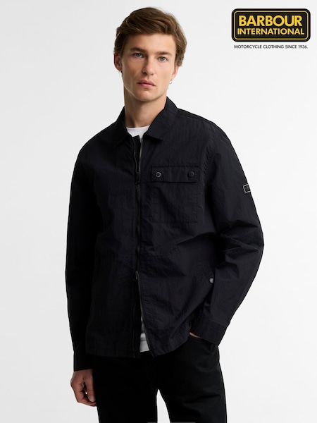 שחור - Regular Barbour International Inline Overshirt
