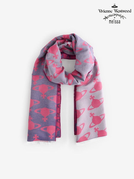 Vivienne Westwood Blue Hilma Orb Scarf 45x190 (AV2236) | 328 €