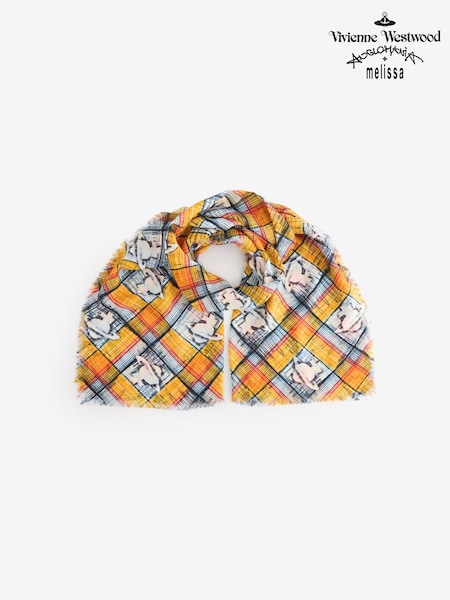 Vivienne Westwood Yellow Orb Tartan Diagon Stole 70x200 (AV2237) | 413 €