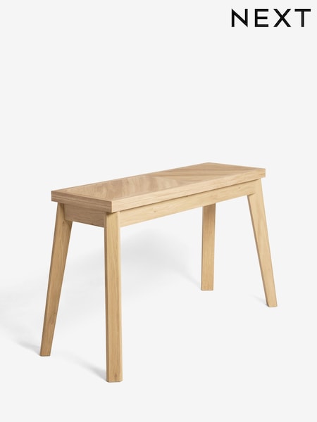 Light Natural 2 Seater Hayford 2 to 4 extending Console Dining Table (AV2337) | €520