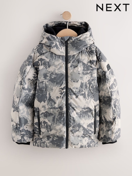 Green Camoflauge Shower Resistant Microfleece Lined Padded Coat (3-17yrs) (AV2376) | AED163 - AED213