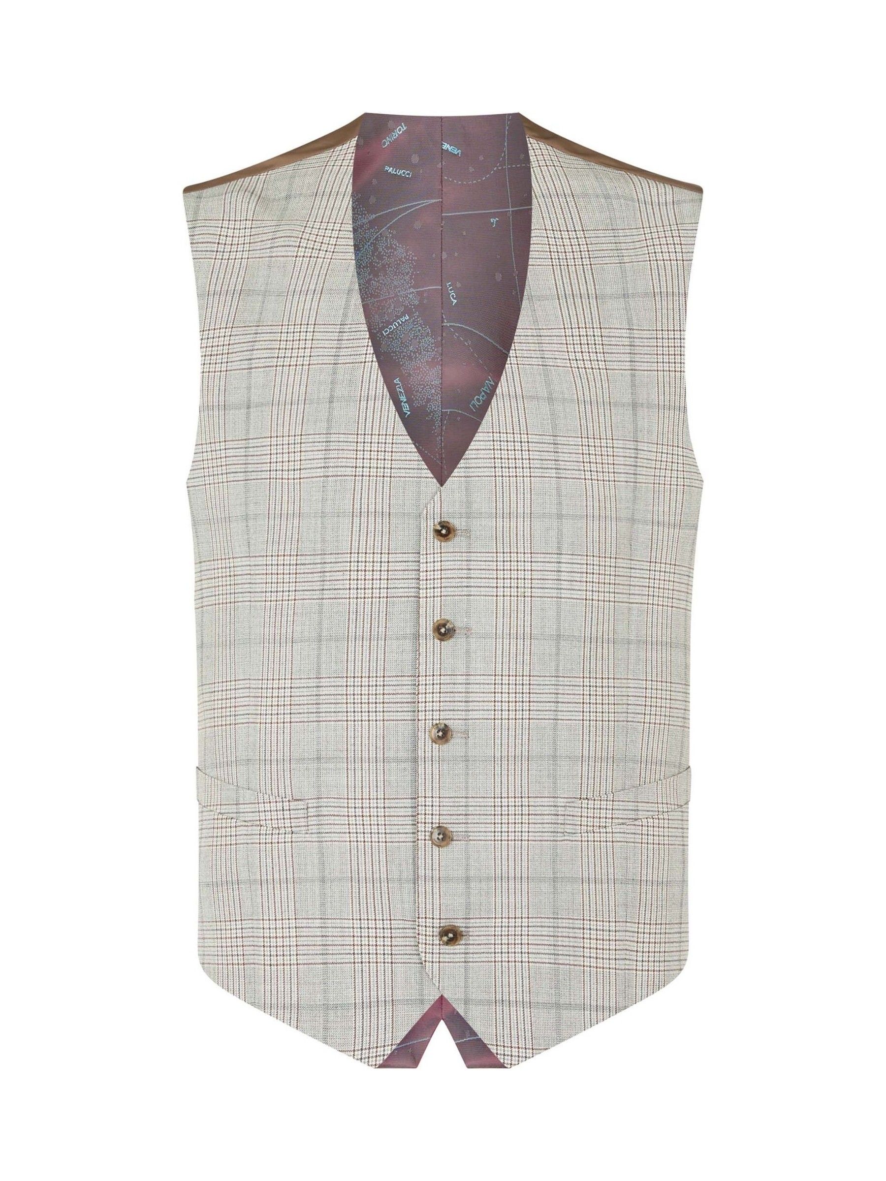 Men's, Waistcoats, Remus Uomo, Check Tartan, Wool, Clothing | Next Sweden