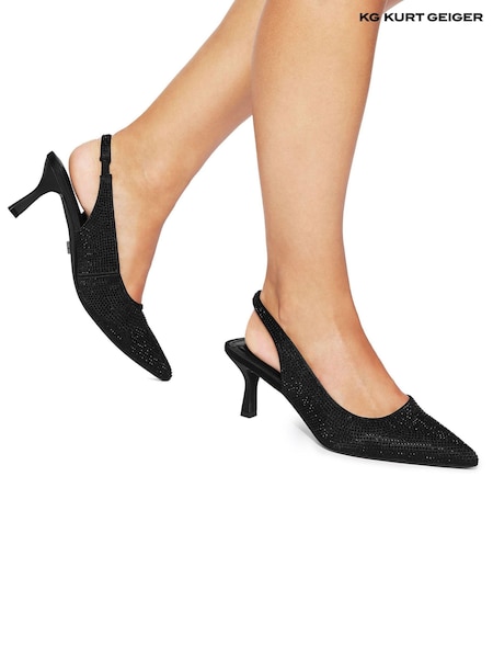 KG Kurt Geiger Ace Jewel Black Shoes (AV2464) | 220 QAR