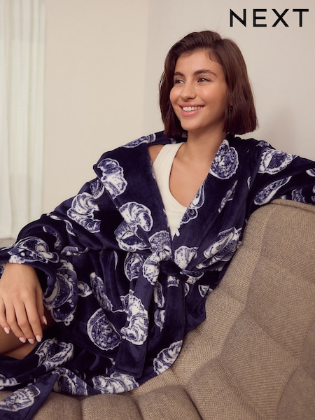 Navy Coffee Dressing Gown (AV2506) | ₪107
