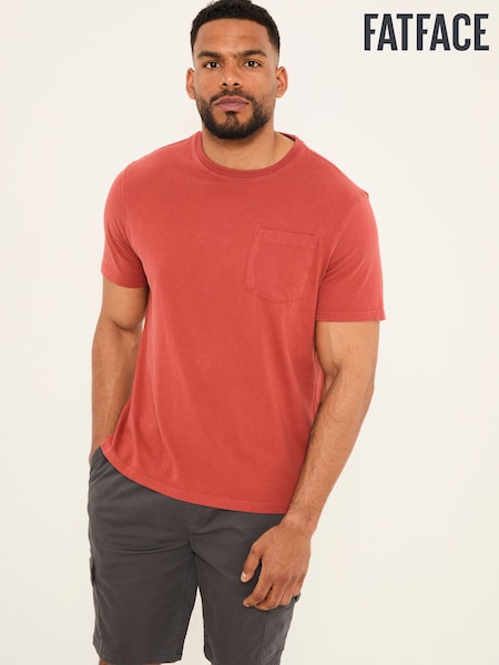 FatFace Cove Terracotta Cove Pocket Tshirt (AV2523) | 124 QAR