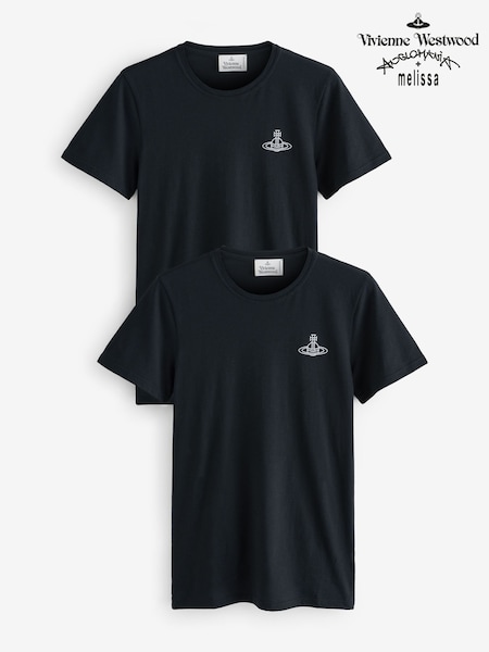 Vivienne Westwood Black T-Shirts 2 Pack (AV2528) | 177 €