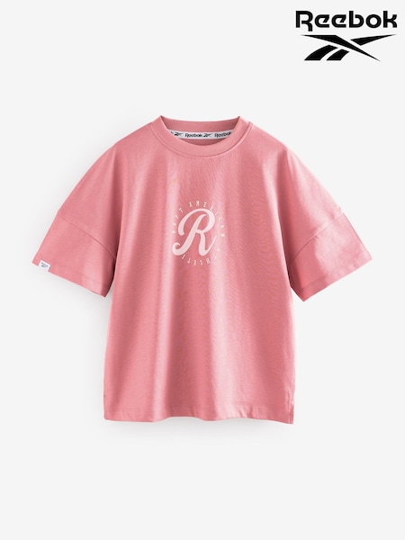 Reebok Oversized Girls 100% Cotton Graphic T-Shirt (AV2558) | €15.50 - €22.50