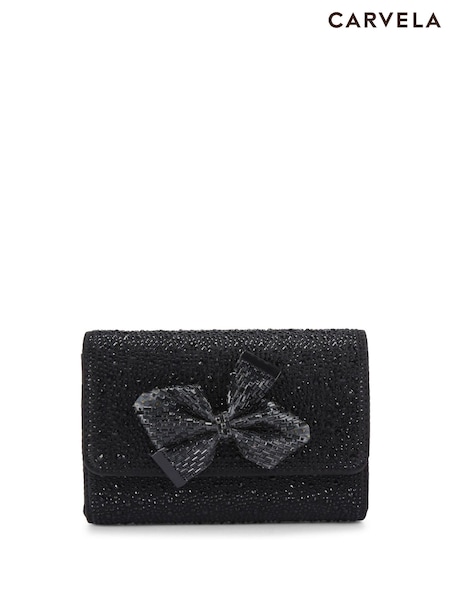 Schwarz - Carvela Regal Bow Schultertasche (AV2577) | 167 €