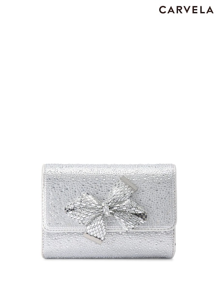 Silber - Carvela Regal Bow Shoulder Bag (AV2586) | 170 €