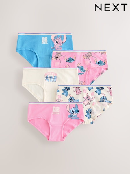Rosa/azul - Lilo and Stitch Hipsters 5 Pack (2-16yrs) (AV2613) | 15 € - 21 €