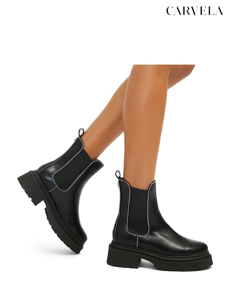 Carvela Collide Chelsea Black Boots (AV2679) | R$ 1,375