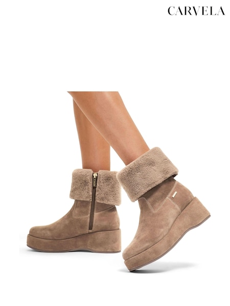 Carvela Apres Faux Fur Boots (AV2692) | ₪900