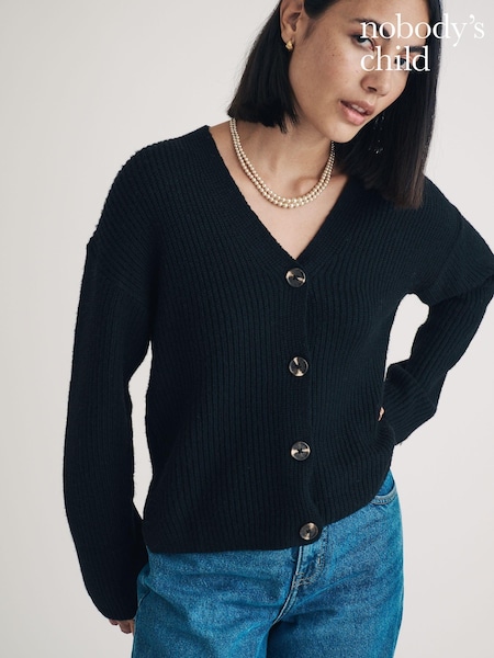 Nobodys Child Nobodys Child Relaxed 4 Button V-Neck Cardigan (AV2717) | € 43