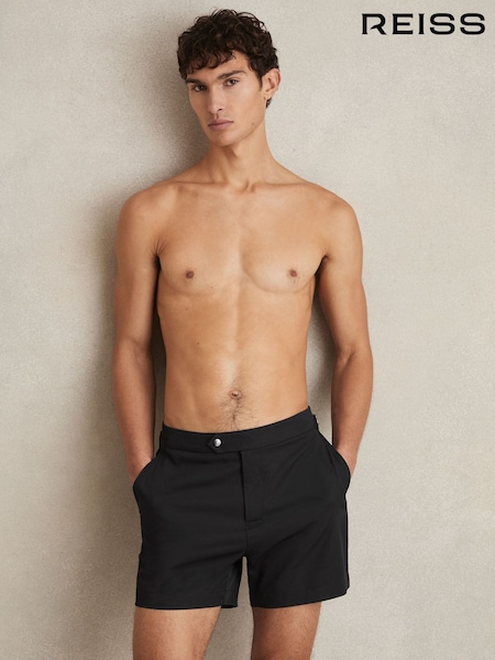 Reiss Black Sun Side-Adjuster Swim Shorts (AV2781) | kr1 363