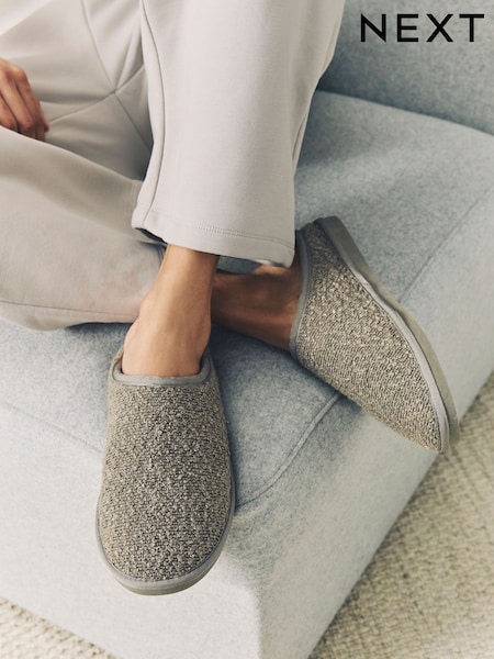 Khaki/Green Textured Mule Slippers (AV2822) | €25