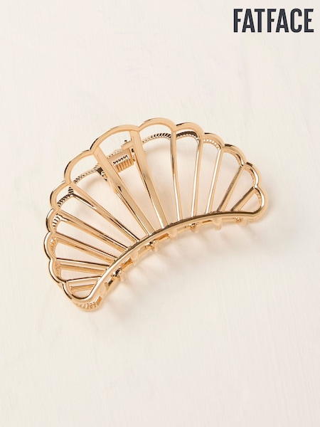FatFace Gold Tone Shell Claw Clip (AV2952) | €19