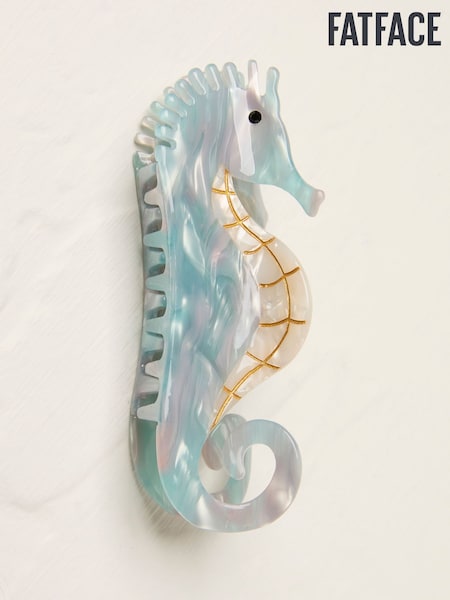 FatFace Blue Seahorse Claw Clip (AV2953) | €19