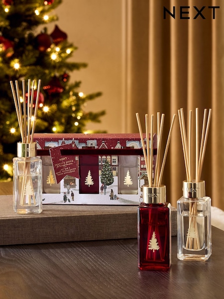 Red & Gold Festive Spice Set of 3 Diffuser (AV2977) | €15.50