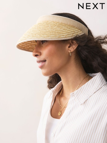 Natural Straw Visor Hat (AV3077) | €21