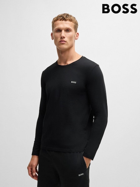 BOSS Black Stretch Cotton Long Sleeve T-Shirt (AV3133) | €65