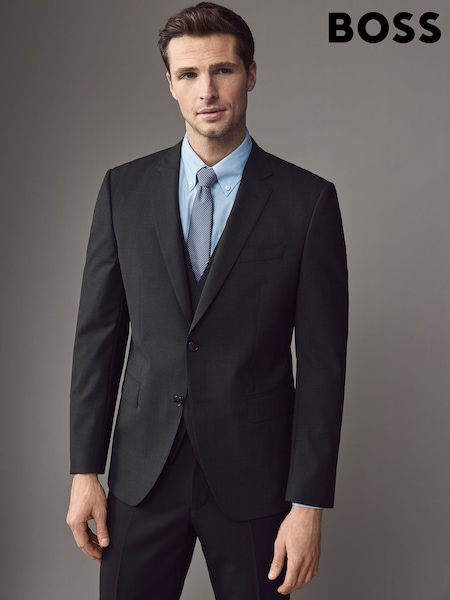 BOSS Grey Slim-Fit Wool Suit Jacket (AV3442) | €535