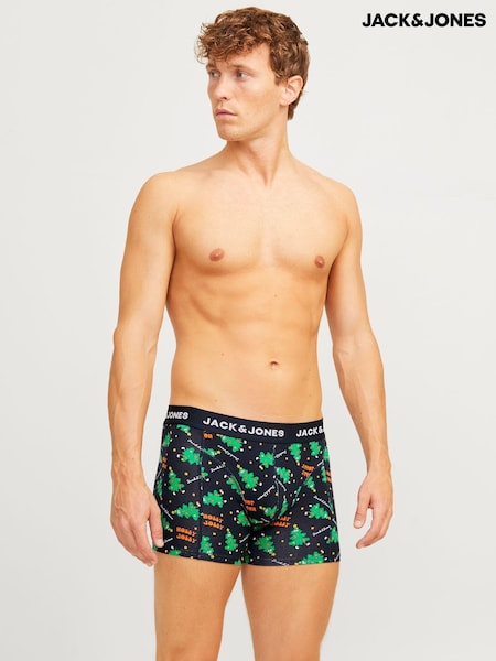 JACK & JONES Black Christmas Boxers 3 Pack (AV3676) | AED87