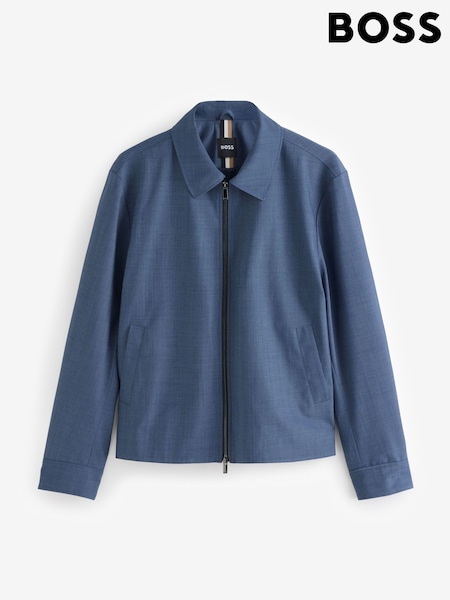 BOSS Blue Slim Fit Wing Collar Jacket (AV3777) | ₪2,288