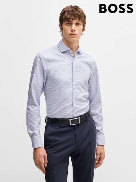 BOSS Blue Casual Fit Patterned Shirt (AV3784) | kr2 051