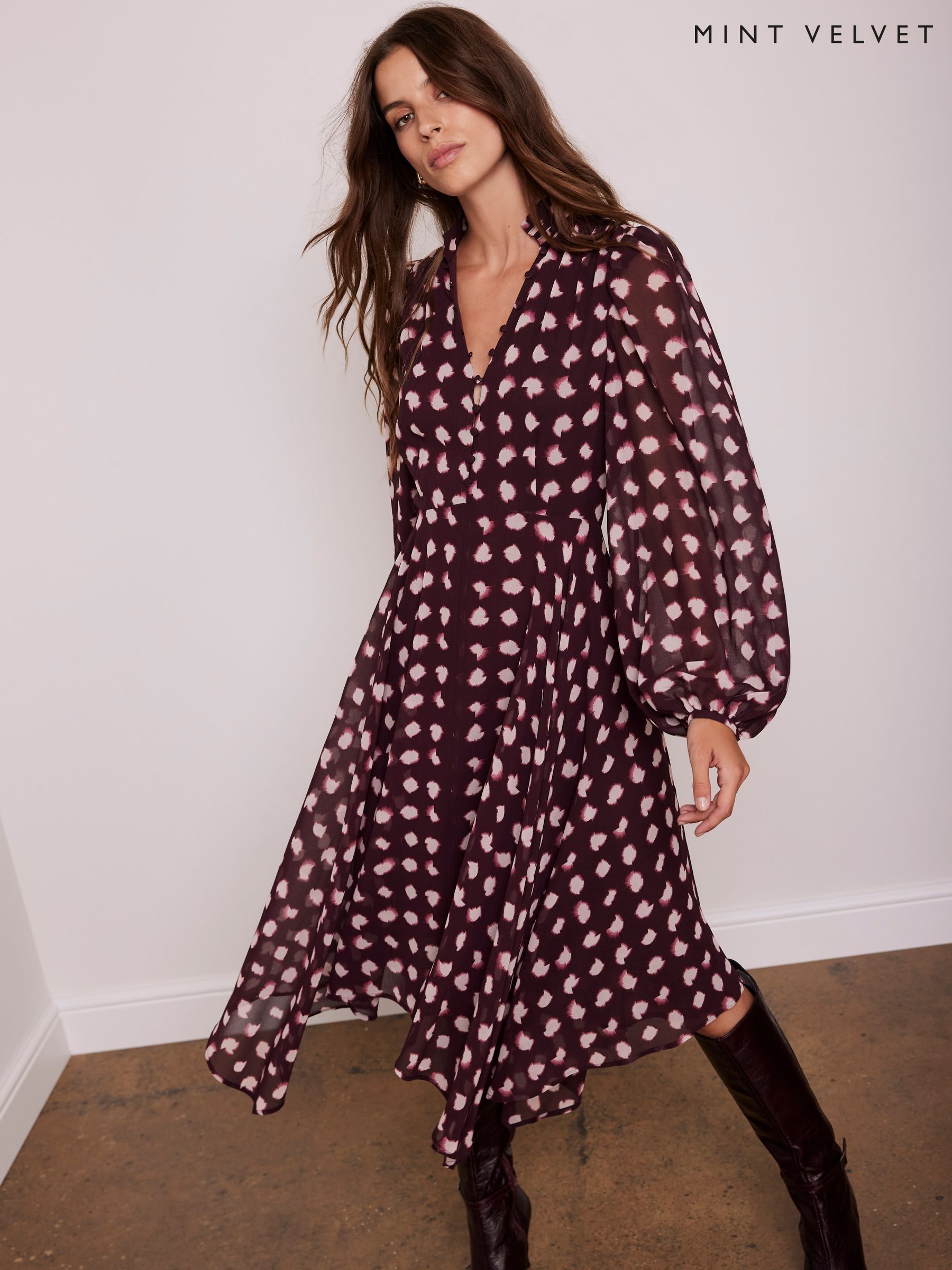 Mint velvet summer print dress discount