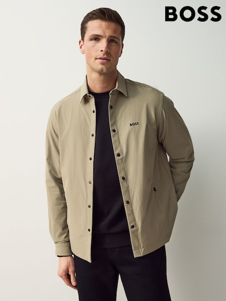 BOSS Green Relaxed-Fit Stretch Overshirt (AV3962) | €242