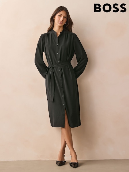 BOSS Black Belted Deborah Georgette Dress (AV3982) | €216