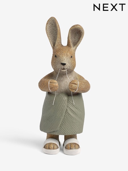 Natural Rosie Rabbit Flossing Bathroom Ornament (AV4007) | €9