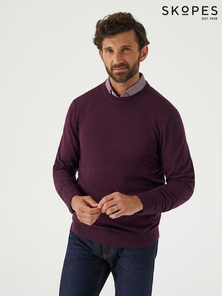 Червоний - Skopes Alex Merino Blend Crewneck світл (AV4025) | 2 944 грн