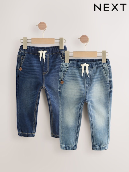 Jogger Jeans With Comfort Stretch 2 Pack (3mths-7yrs) (AV4071) | €34 - €40
