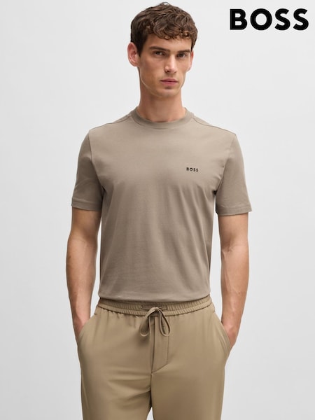 ירוק ארץ - Boss Tipped Cotton T-shirt (AV4093) | ‏265‏₪