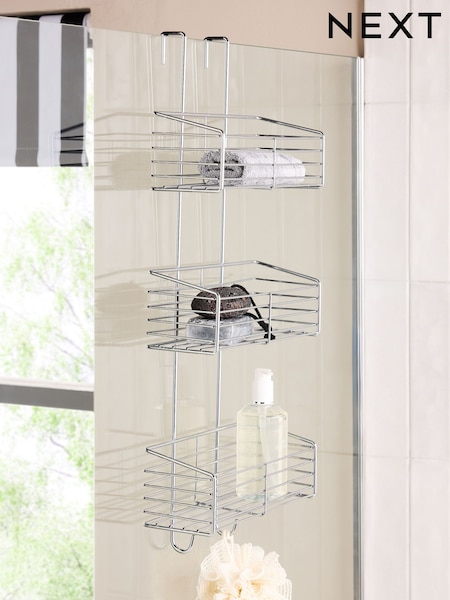 Chrome Over Door Three Tier Shower Caddy (AV4137) | €39