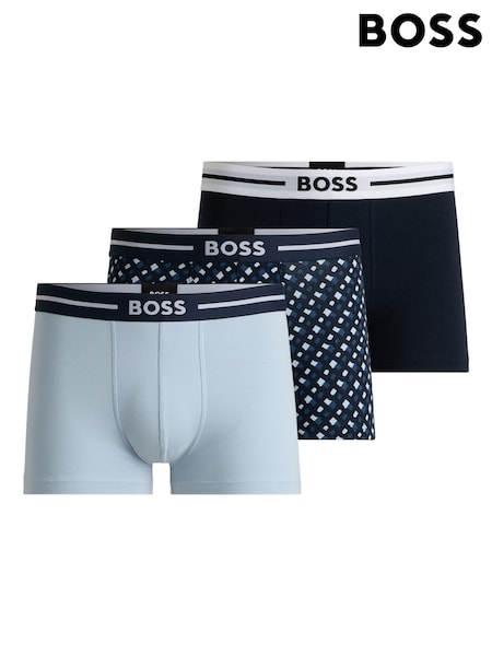Gri - BOSS Stretch-Cotton Boxers 3 Pack (AV4144) | 234 LEI