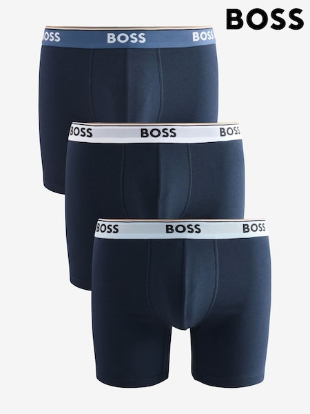Синий - BOSS Stretch-Cotton Boxers 3 Pack (AV4151) | €22
