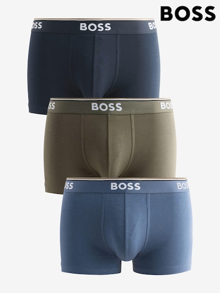 BOSS Grey/Navy Stretch Cotton Trunks 3 Pack (AV4165) | €28