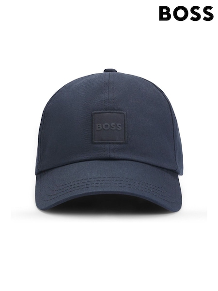 BOSS Blue Logo Patch Cotton Twill 100% Cotton Cap (AV4166) | $48