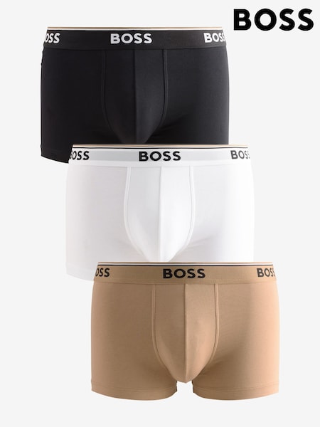 BOSS Nude/Coral Stretch Cotton Trunks 3 Pack (AV4176) | €28