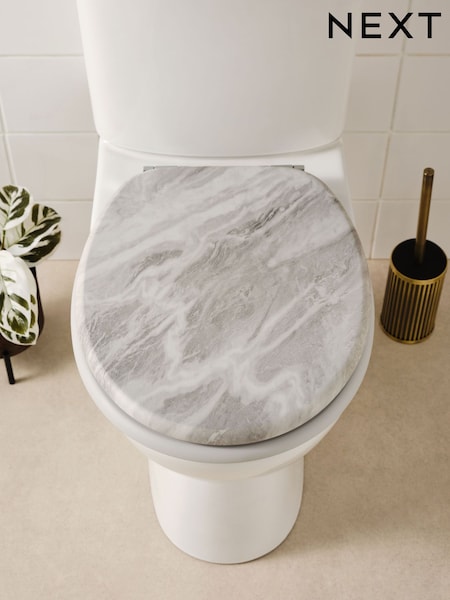 Grey Marble Print Toilet Seat (AV4200) | €43