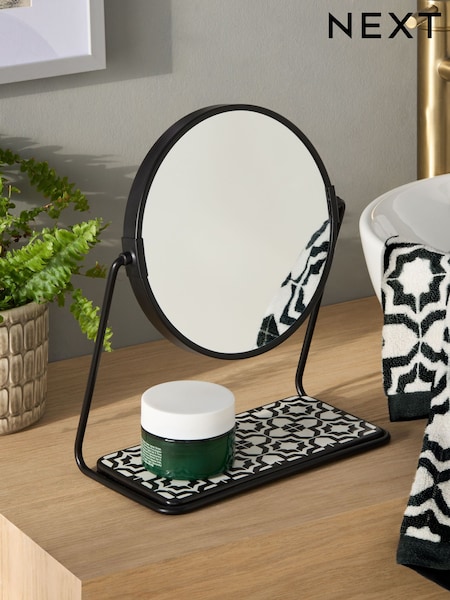 Monochrome Geo 5x Magnification Dressing Table Mirror (AV4205) | €37