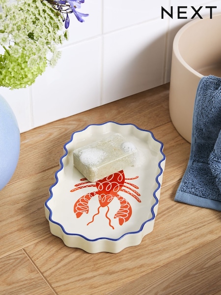 White Red Lobster Print Storage Tray (AV4232) | € 24