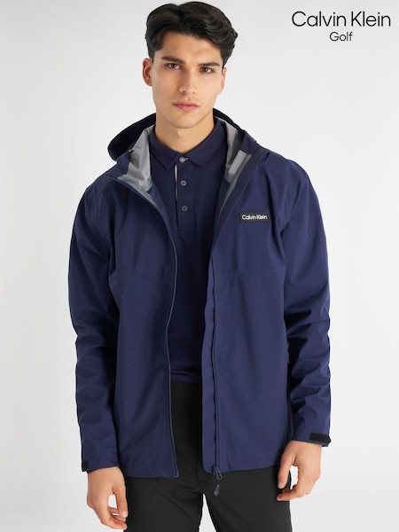 Calvin Klein Golf Feather Dry 15K Hooded Waterproof Jacket (AV4265) | AED699
