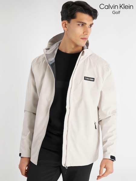 Calvin Klein Golf Feather Dry 15K Hooded Waterproof Jacket (AV4267) | AED699