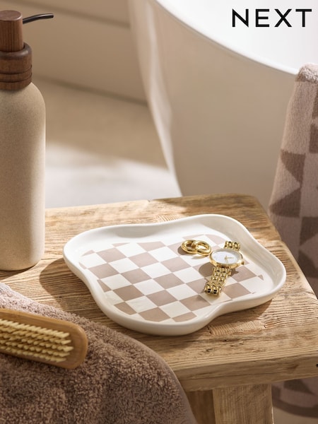 Natural Chequerboard Storage Tray (AV4306) | €13