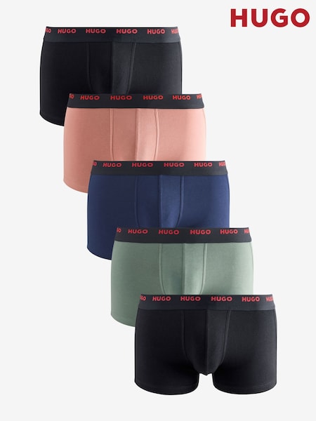 HUGO Logo Waistband Cotton Boxers 5 Pack (AV4320) | €45