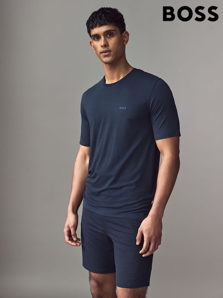 BOSS Blue Short Jersey Pyjamas Set (AV4329) | AED346