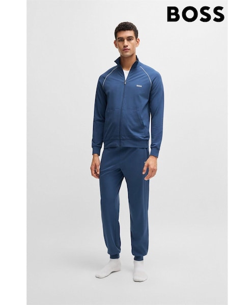 BOSS Blue Stretch Cotton Cuffed Tracksuit Bottoms (AV4335) | €32